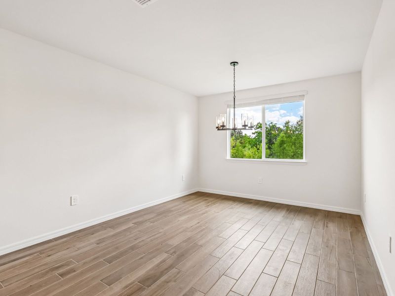 Spacious, unfurnished interior of a new home in The Grove at Stuart Crossing - Signature Series, Bartow (Image 12). Spacious, unfurnished interior of a new home in The Grove at Stuart Crossing - Signature Series, Bartow (Image 12).