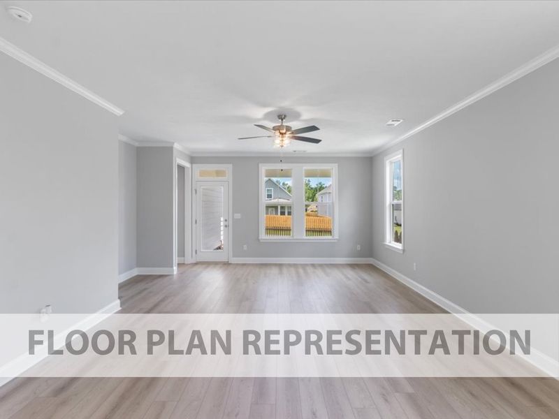 Robin Plan Living Room | Ivey Homes