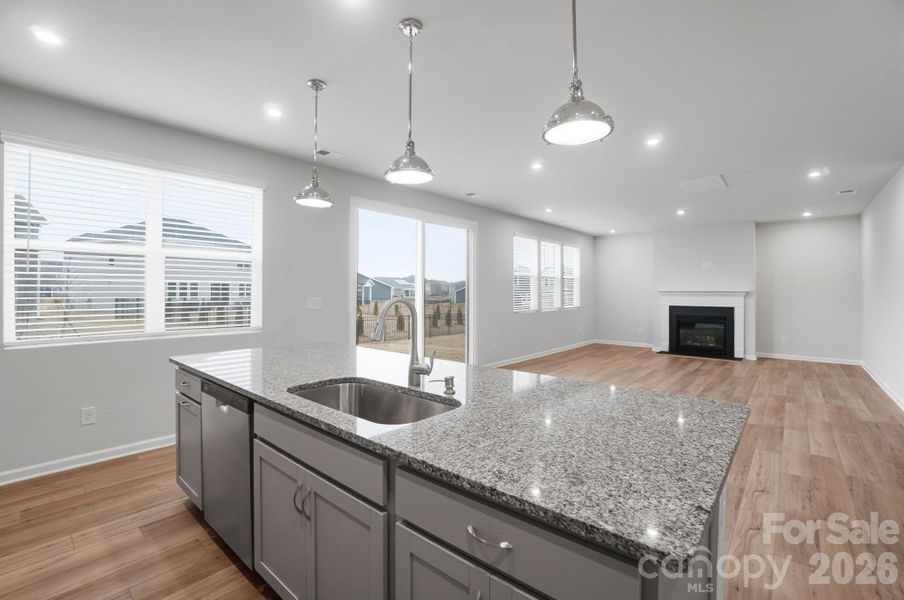 Furnished interior view inside a new home in Waxhaw Landing, Monroe (Image 10).