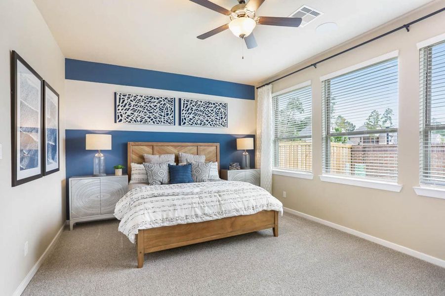 Furnished interior view inside a new home in Sienna, Missouri City (Image 11). Furnished interior view inside a new home in Sienna, Missouri City (Image 11).