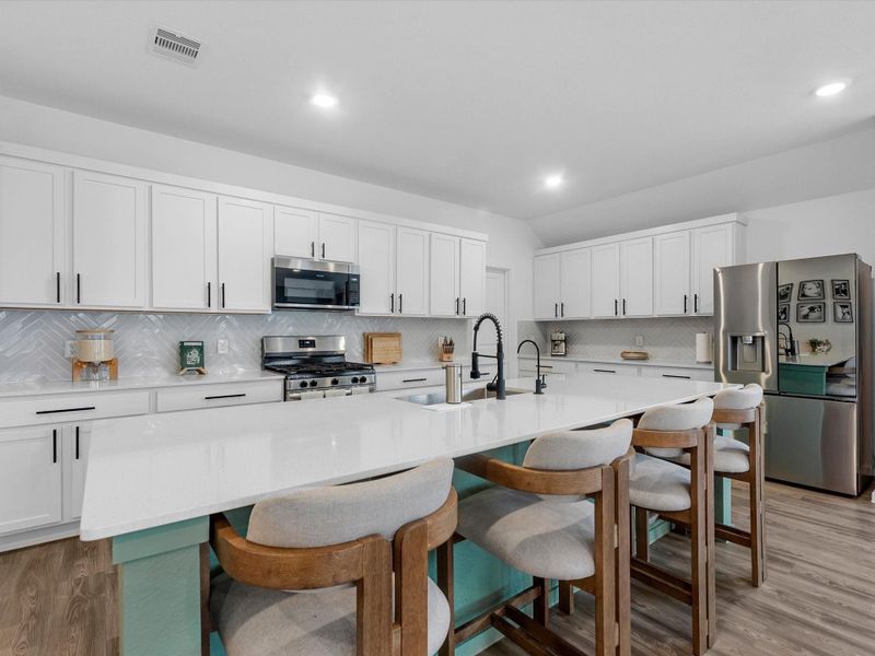 Furnished interior view inside a new home in Samara, League City (Image 10).