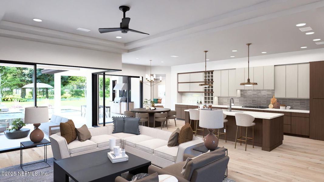 Furnished interior view inside a new home in , St. Augustine (Image 13).