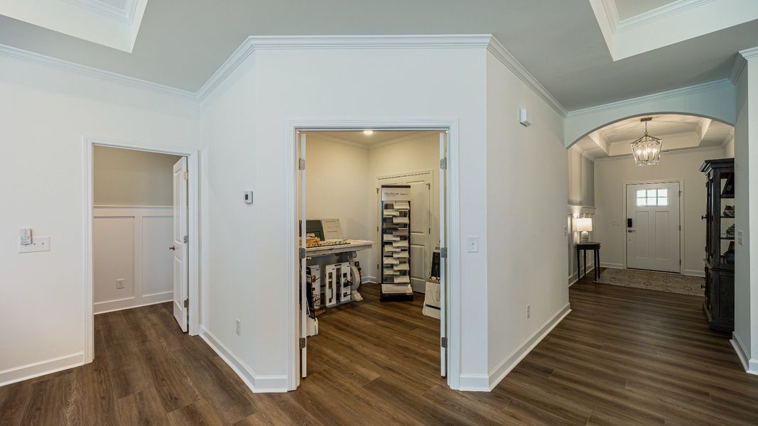 Furnished interior view inside a new home in The Villas at Pinewood, Asheboro (Image 36). Furnished interior view inside a new home in The Villas at Pinewood, Asheboro (Image 36).