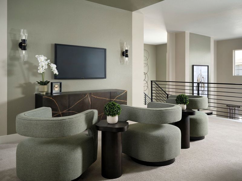 Representative furnished interior of a home built from the 5016 by Tri Pointe Homes in The Aurora Highlands, Aurora (Image 9).