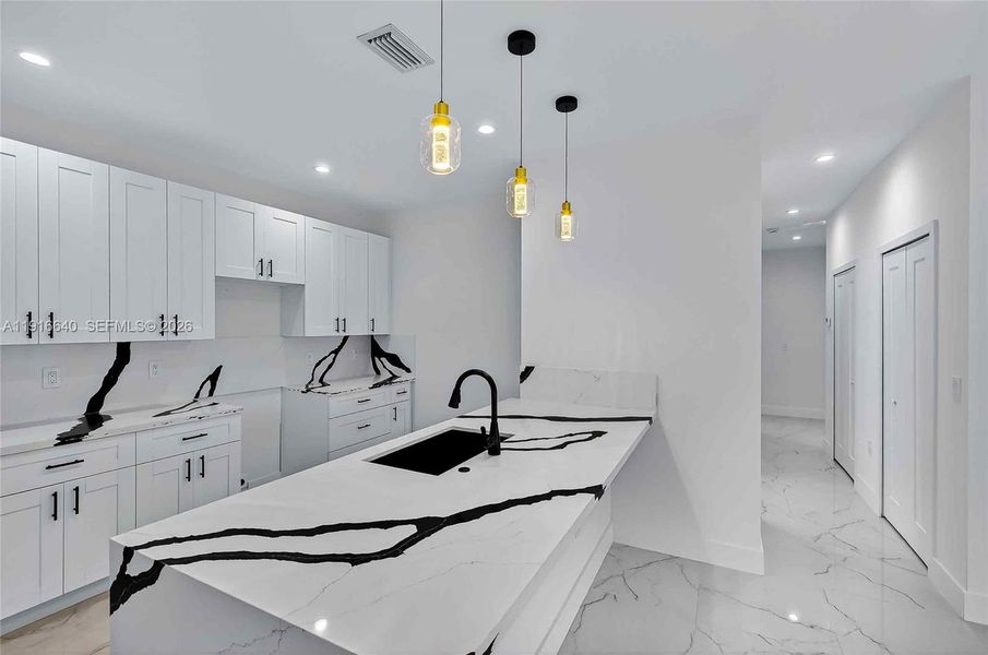Furnished interior view inside a new home in , Miami (Image 17).