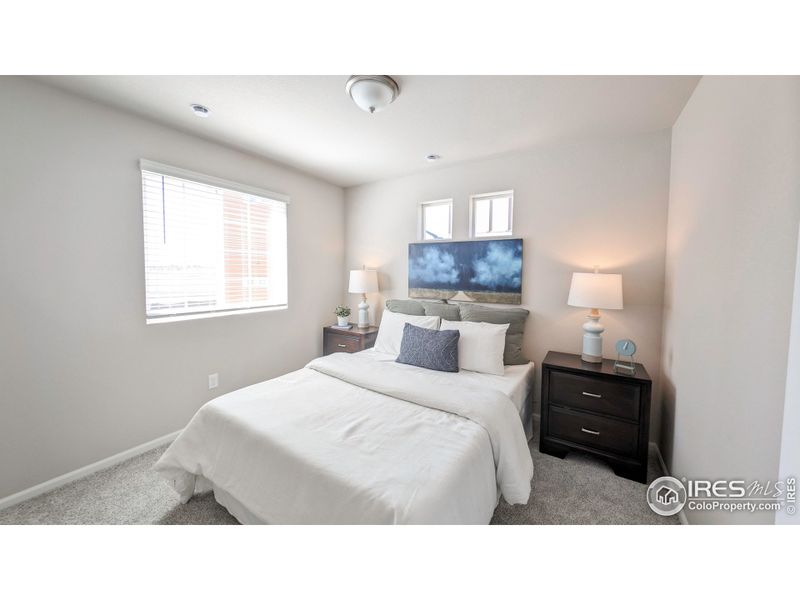 Furnished interior view inside a new home in Thompson River Ranch, Johnstown (Image 26). Furnished interior view inside a new home in Thompson River Ranch, Johnstown (Image 26).