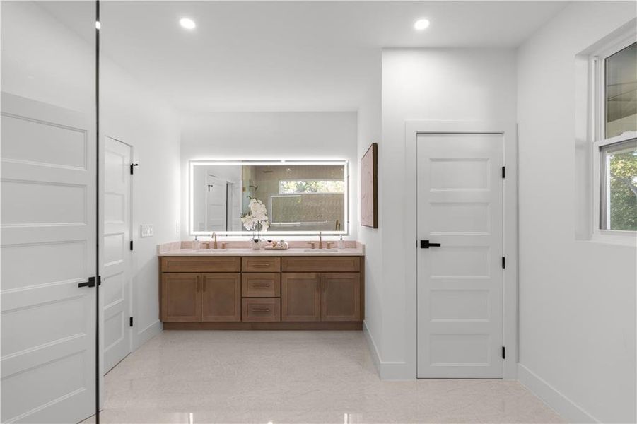 Furnished interior view inside a new home in , Atlanta (Image 49).