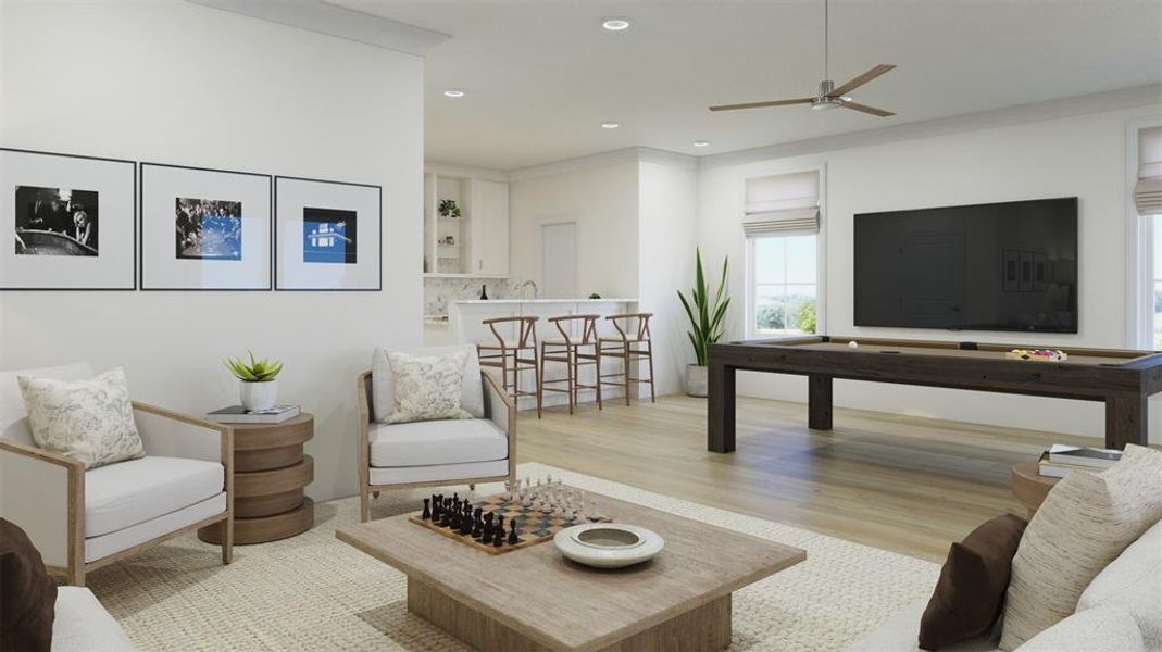Furnished interior view inside a new home in , Fort Worth (Image 3).