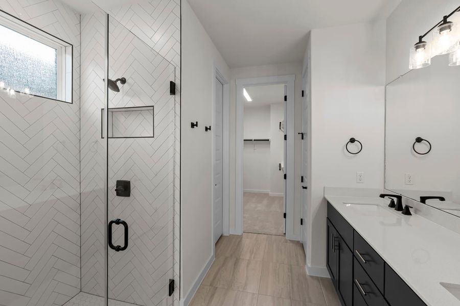 Furnished interior view inside a new home in Terrace Collection at Lariat, Liberty Hill (Image 16).