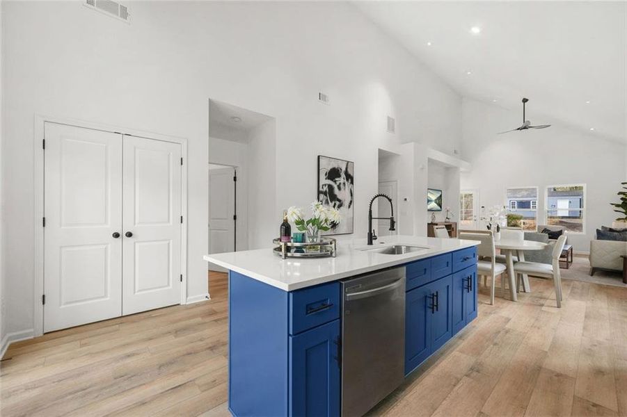 Furnished interior view inside a new home in , Atlanta (Image 30).