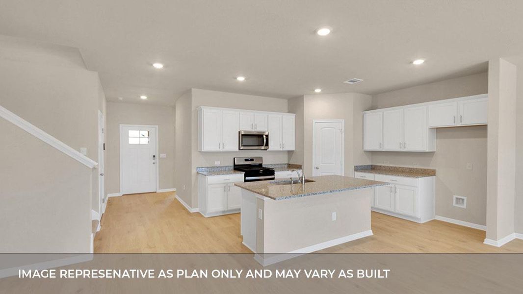 Furnished interior view inside a new home in Bar W Ranch, Leander (Image 9).