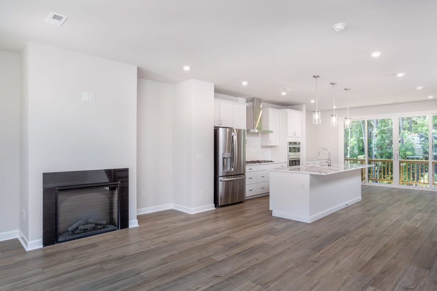 Representative furnished interior of a home built from the Kinston by Tri Pointe Homes in Elm Park, Raleigh (Image 9).