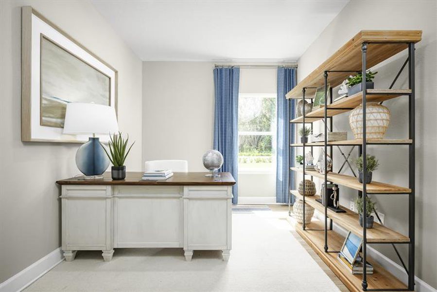 Representative furnished interior of a home built from the Panama by Ryan Homes in Cypress Ridge Ranch, Wimauma (Image 17).