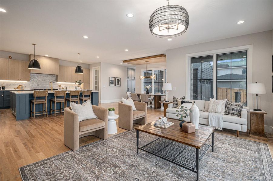 Furnished interior view inside a new home in , Denver (Image 33).