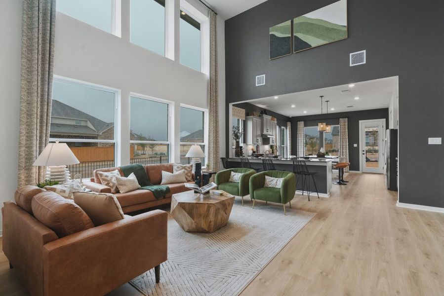 Representative furnished interior of a home built from the Leilana by Chesmar Homes in Santa Rita Ranch, Liberty Hill (Image 3).