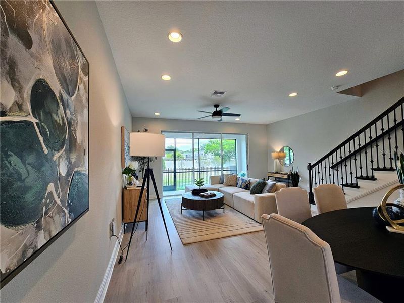 Furnished interior view inside a new home in , Seminole (Image 6).