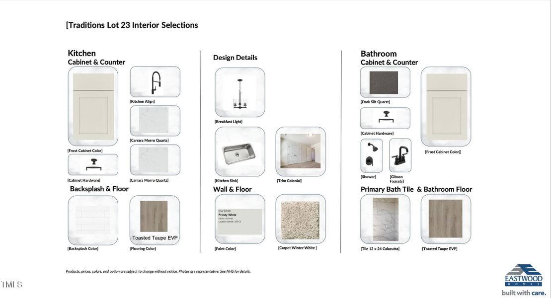 Traditions Lot 23 Storyboard