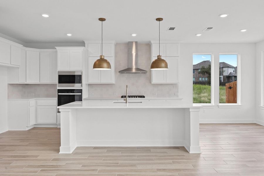 Furnished interior view inside a new home in Lakeside at Tessera - 60', Lago Vista (Image 5).