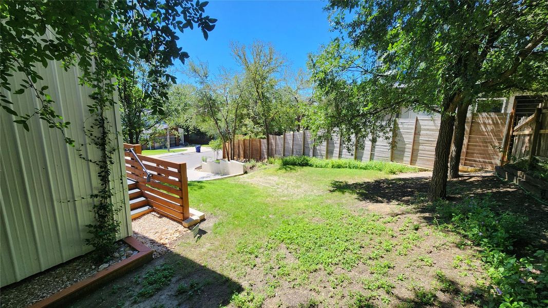 Exterior details and patio area of a home in , Austin (Image 24). Exterior details and patio area of a home in , Austin (Image 24).