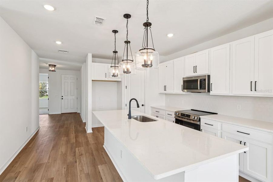 Furnished interior view inside a new home in Ellington Traditional, St. Cloud (Image 10). Furnished interior view inside a new home in Ellington Traditional, St. Cloud (Image 10).