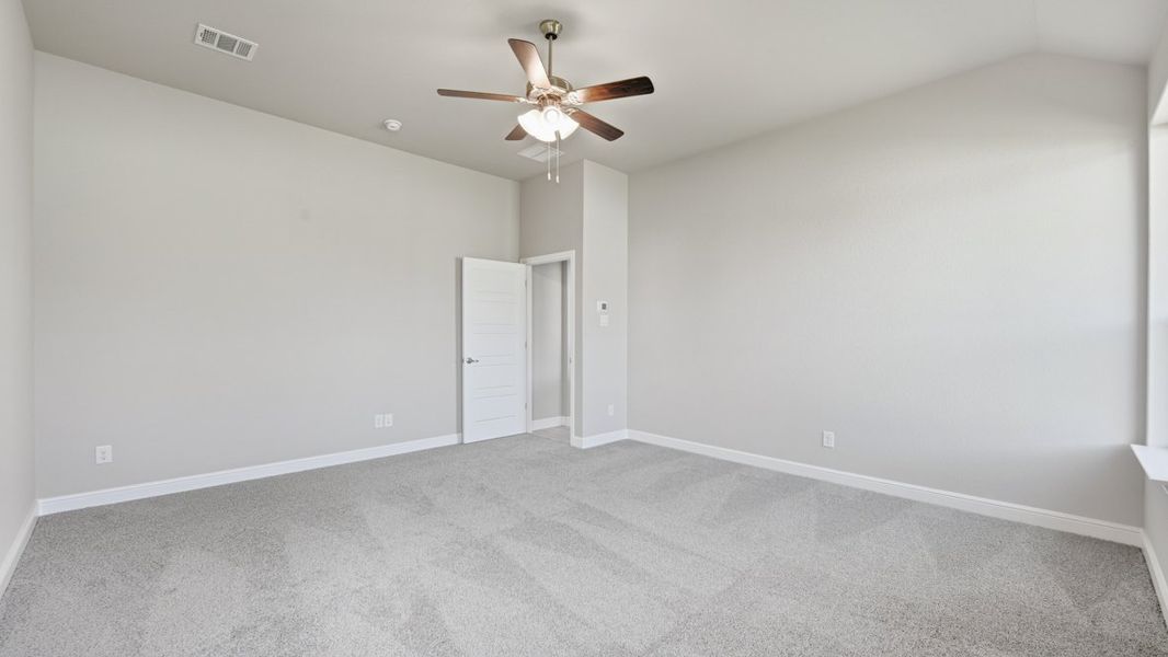 Representative unfurnished interior of a home built from the BASSWOOD by D.R. Horton in Treeline, Justin (Image 35).