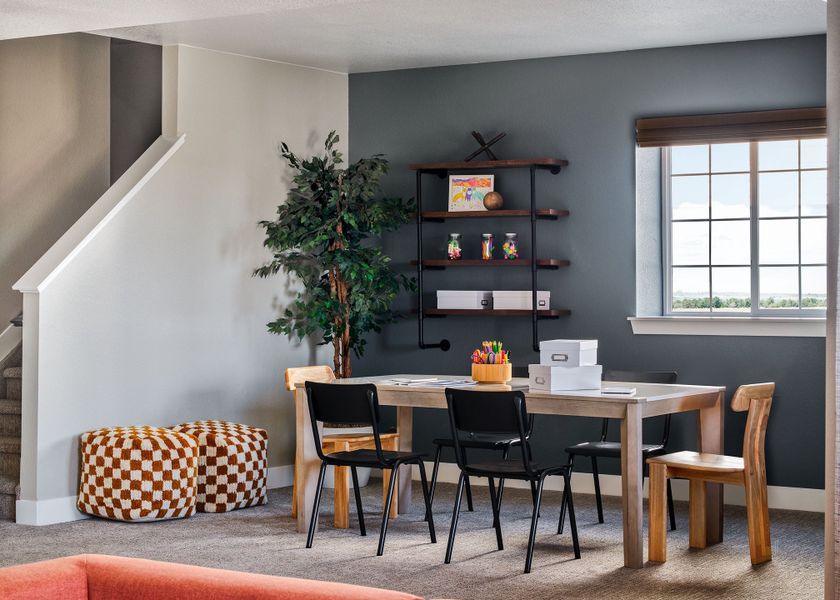 Furnished interior view inside a new home in Macanta, Castle Rock (Image 29).