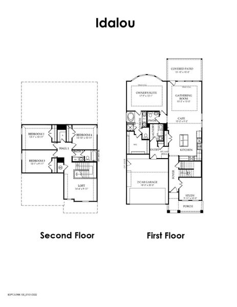 2D floor plan layout of this home in Mavera, Conroe, TX (Image 2). 2D floor plan layout of this home in Mavera, Conroe, TX (Image 2).