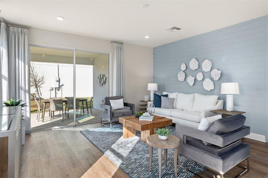 Furnished interior view inside a new home in Meridian Parks, Orlando (Image 11).