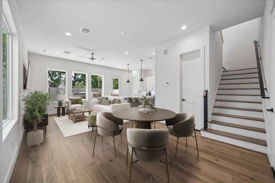 Furnished interior view inside a new home in , Houston (Image 24).