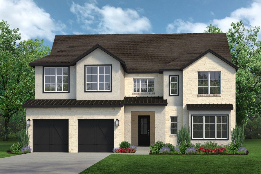 Representative exterior photo of a completed home built from the Sawgrass by Sandlin Homes in Trinity Estates, Benbrook, TX (Image 5).