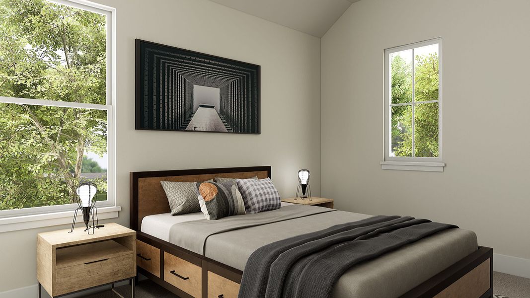 Representative furnished interior of a home built from the Bailey by Tri Pointe Homes in The Meadows, Denton (Image 12).