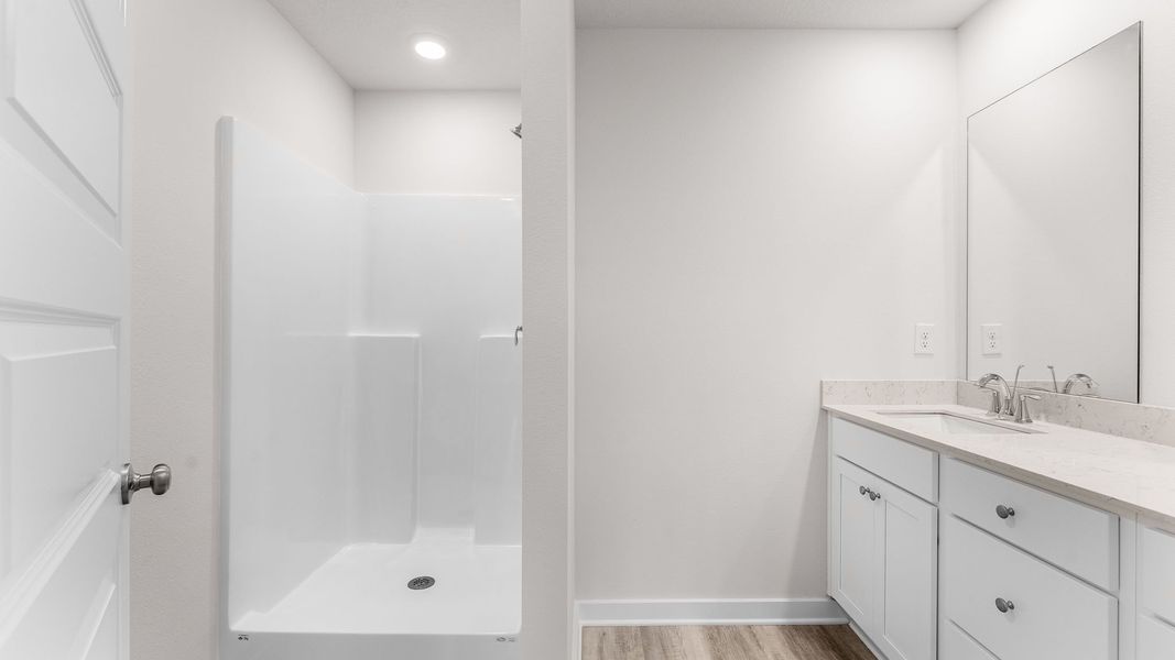 Furnished interior view inside a new home in Genoa Landing Townhomes, Freeport (Image 12).