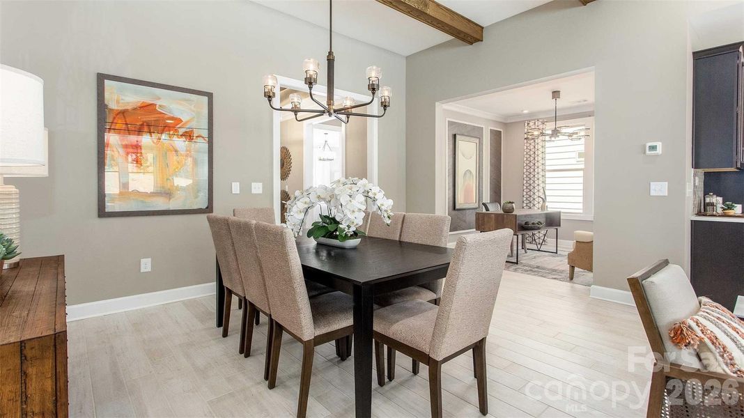 Furnished interior view inside a new home in Handsmill on Lake Wylie, York (Image 10).