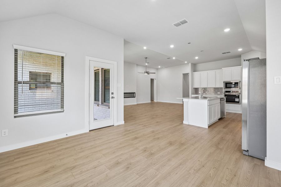 Dining in the Gilmour II home plan by Trophy Signature Homes