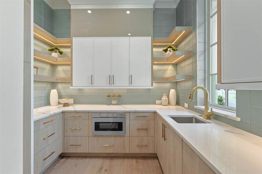 Open concept pantry Open concept pantry