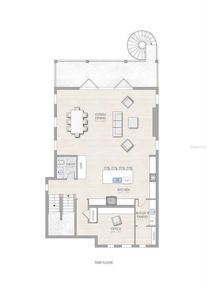 2D floor plan layout of this home in , Tampa, FL (Image 5). 2D floor plan layout of this home in , Tampa, FL (Image 5).