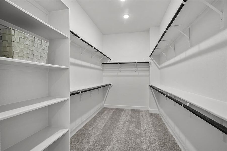 EXAMPLE PHOTO: Big walk-in closet at master