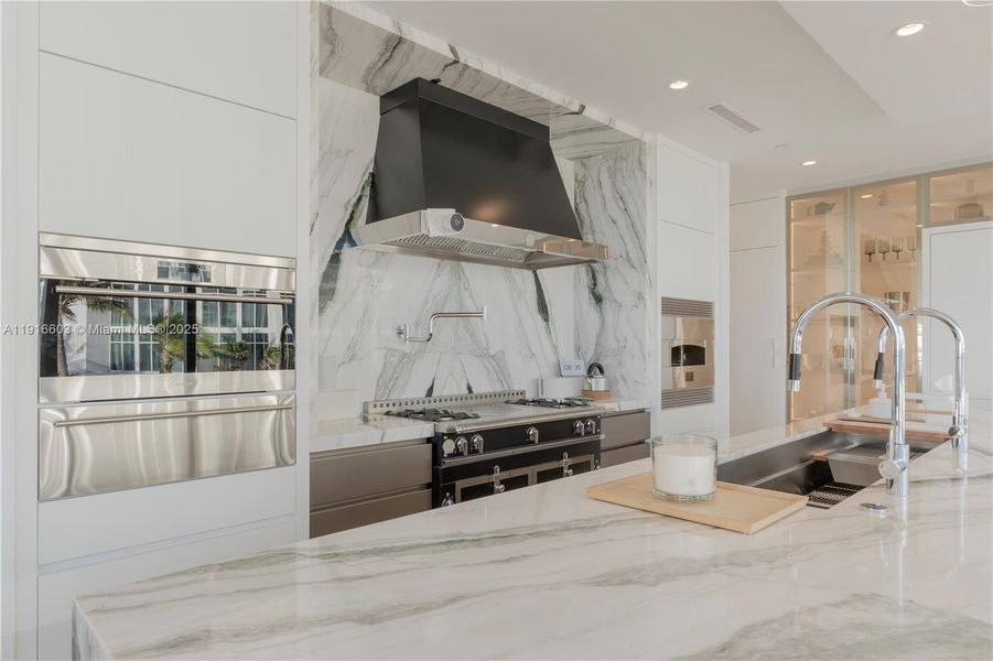 Furnished interior view inside a new home in The Estates at Acqualina, Sunny Isles Beach (Image 7).