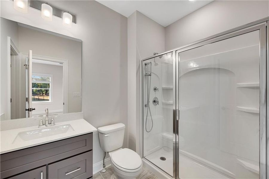 Furnished interior view inside a new home in The Retreat at Caney Creek, Alpharetta (Image 39).