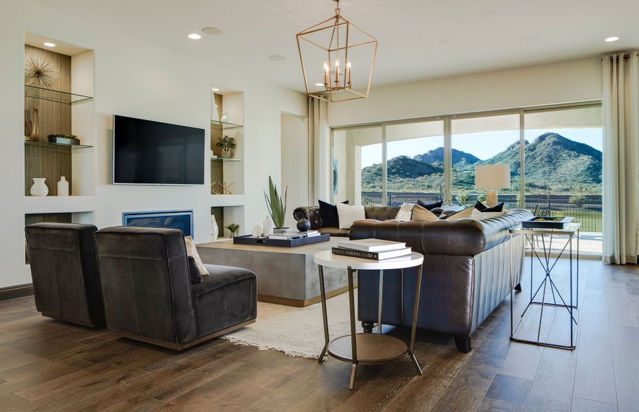 Representative furnished interior of a home built from the Voyage by Pulte Homes in Saguaro Reserve - Majesty, Marana (Image 8).