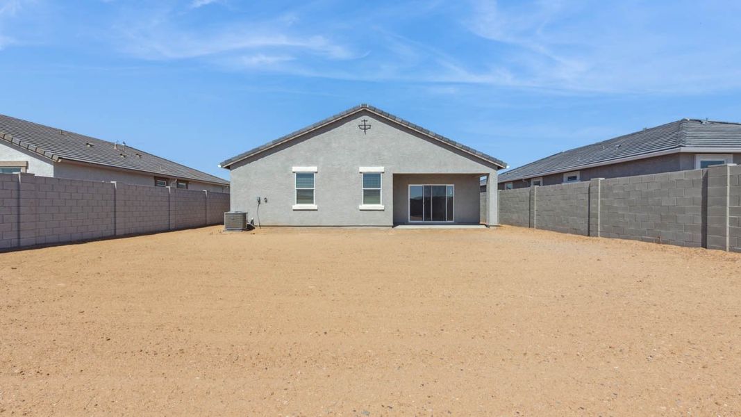 Exterior details and patio area of a home in Entrada Del Oro, Gold Canyon (Image 15).
