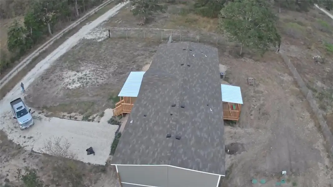 In-progress construction of a new home in , Cedar Creek, TX (Image 3).