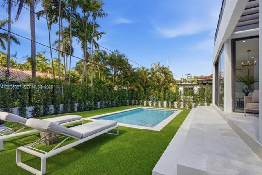 Exterior details and patio area of a home in , Coral Gables (Image 29).