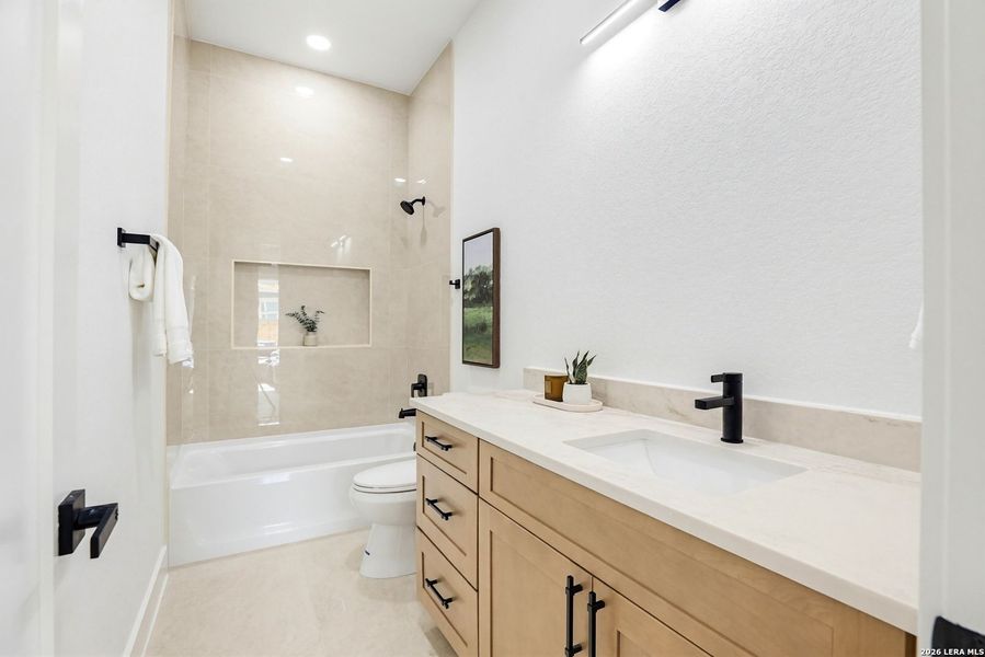 Furnished interior view inside a new home in , San Antonio (Image 8).