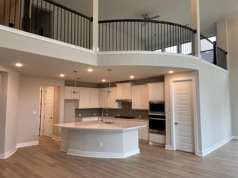 Soaring Ceilings in Family Room