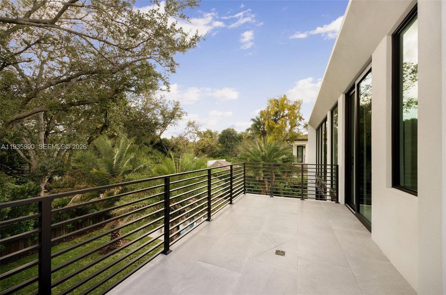 Exterior details and patio area of a home in , South Miami (Image 39).