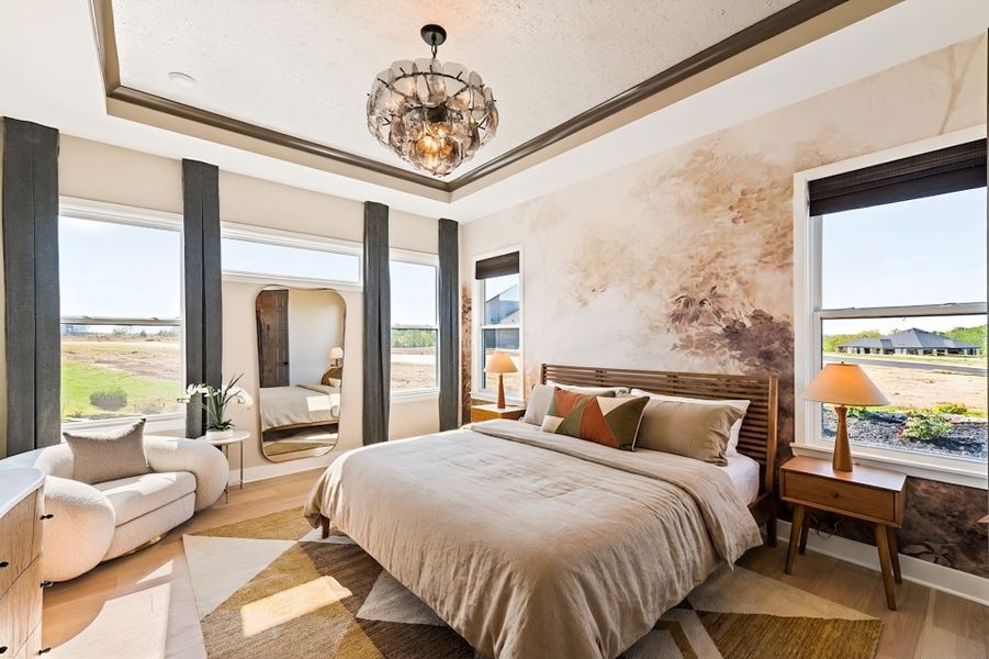 Furnished interior view inside a new home in Hidden Fields, Hoschton (Image 15).