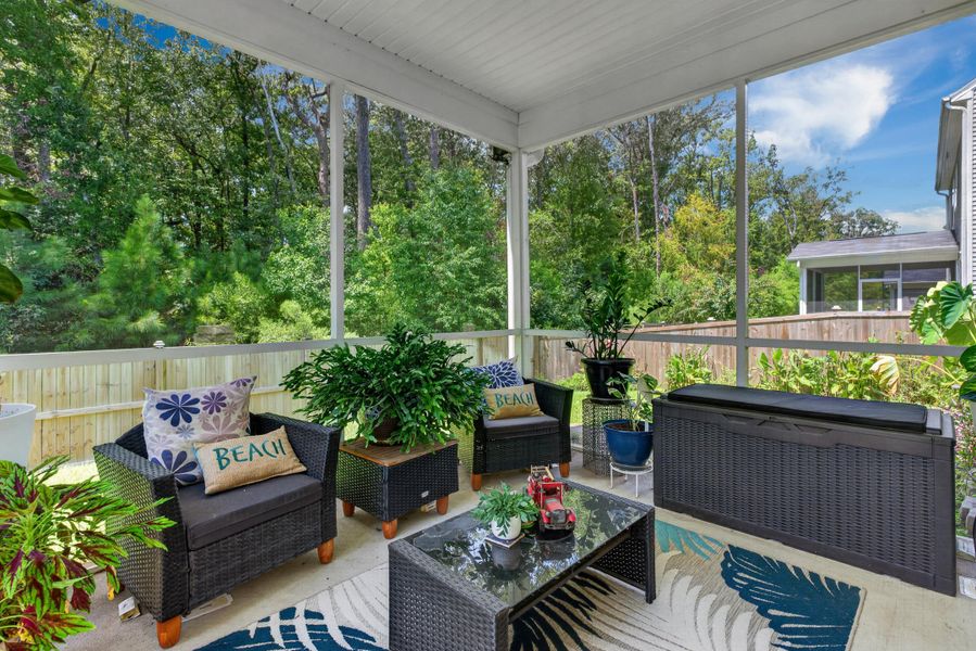 Exterior details and patio area of a home in , Charleston (Image 22).
