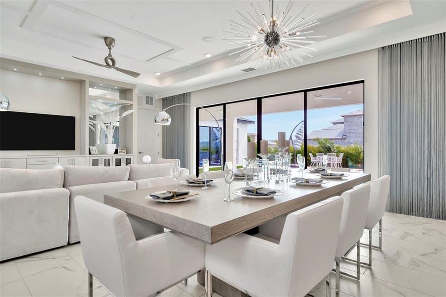 Furnished interior view inside a new home in Eagles Cove at Mirada, San Antonio (Image 41).