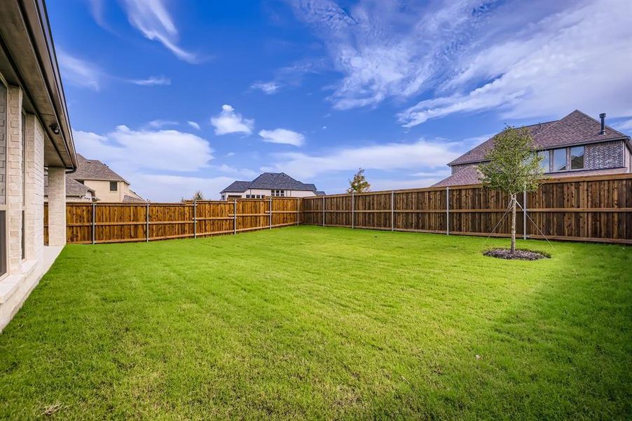 View of fenced backyard View of fenced backyard